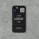 Logo QR Code Business Professional iPhone Case iPhone 13 Hoesje<br><div class="desc">Voeg je logo toe.</div>