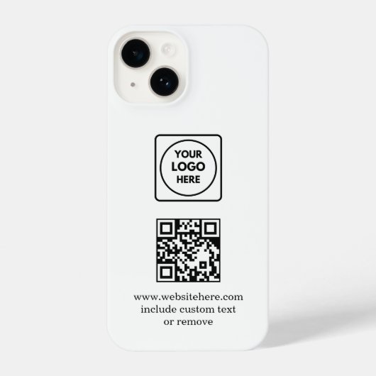 Logo QR Code Business Promo iphone case Hoesje (Achterkant)