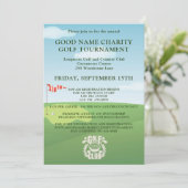 Logo QR-code Charity Golf Toernooi Kaart (Staand voorkant)