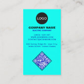 (Logo & QR-code Corporate) Electric Company Visitekaartje (Achterkant)