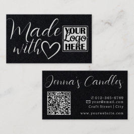 Logo QR Code Eenvoudig Kraft-papier gemaakt met li Visitekaartje