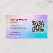 Logo QR-code Estheetician Visitekaartje (Voorkant)