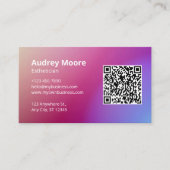 Logo QR-code Estheetische Salons Spa's Modern Visitekaartje (Voorkant)