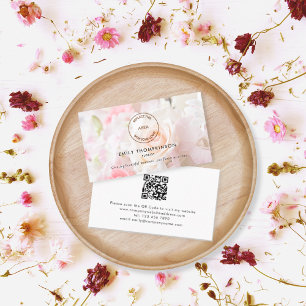 Logo QR Code Florist Flower Shop de fotolijst Visitekaartje