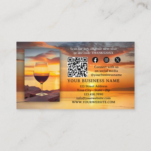 Logo QR Code Foto Dank u Guest House Visitekaartje (Achterkant)