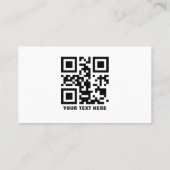 Logo QR-code foto sociale media pictogrammen Busin Visitekaartje (Achterkant)