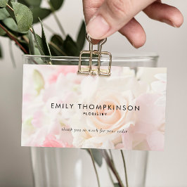 Logo QR Code Fotobedekking Florist Hartelijk dank Visitekaartje