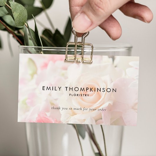 Logo QR Code Fotobedekking Florist Hartelijk dank Visitekaartje