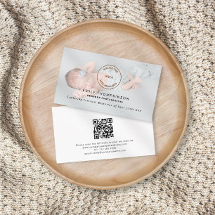 Logo QR Code Fotobedekking Newborn Fotograaf Visitekaartje