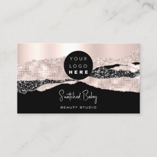 Logo QR-code Hairdresser Makeup Stroke Roos Glam Visitekaartje