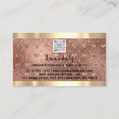 Logo QR CODE Logo Glitter Roze Visitekaartje (Achterkant)