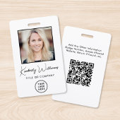 Logo QR Code Medewerker Foto-ID Badge