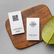Logo QR-code Minimalistisch Modern Wit Aangepast