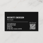 Logo QR Code Modern Visitekaartje (Achterkant)