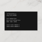 Logo QR Code Modern Zwart Visitekaartje (Achterkant)