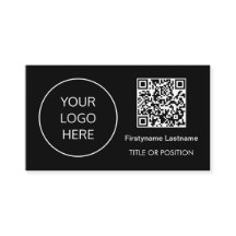 Logo QR Code Modern Zwart Visitekaartje