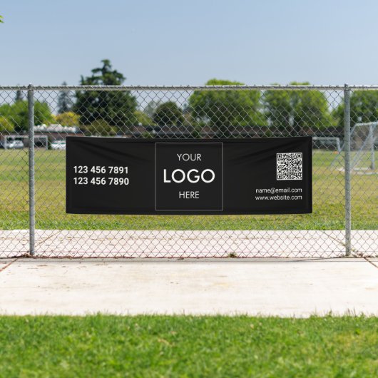 Logo QR-code Moderne banner (Insitu)