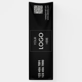 Logo QR-code Moderne banner (Verticaal)