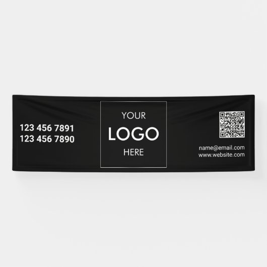 Logo QR-code Moderne banner (Horizontaal)