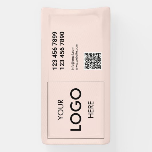 Logo QR-code Moderne professionele banner (Verticaal)