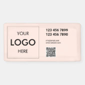 Logo QR-code Moderne professionele banner (Horizontaal)