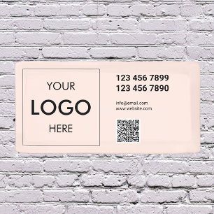 Logo QR-code Moderne professionele banner