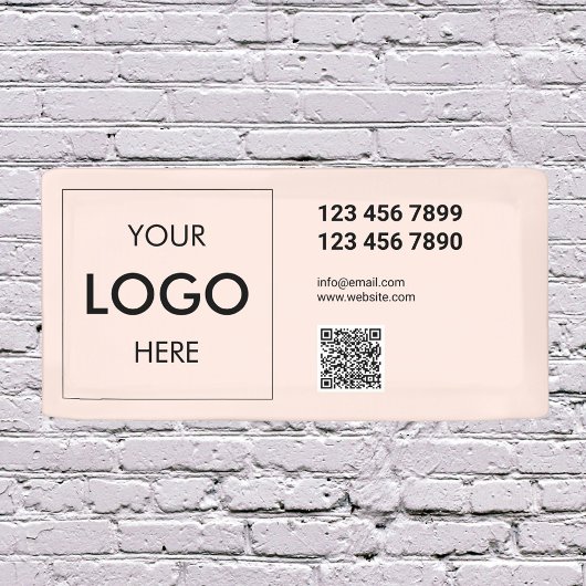 Logo QR-code Moderne professionele banner