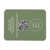 Logo QR Code Moderne Sage Groene magneet (Horizontaal)