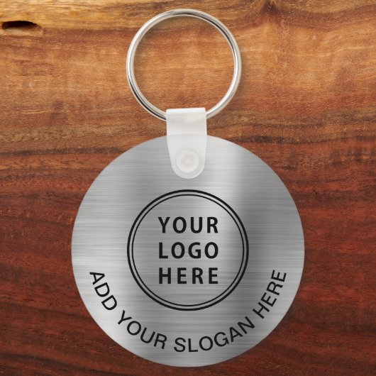 Logo QR-code Promotie Silver Sleutelhanger (Achterkant)