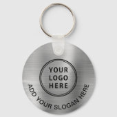 Logo QR-code Promotie Silver Sleutelhanger (Achterkant)