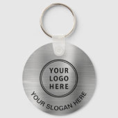 Logo QR-code Promotie Silver Sleutelhanger (Achterkant)