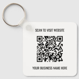 Logo QR Code Promotionele Sleutelhanger
