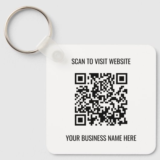 Logo QR Code Promotionele Sleutelhanger (Voorkant)