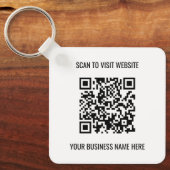Logo QR Code Promotionele Sleutelhanger (Voorkant)