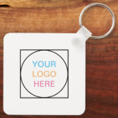 Logo QR Code Promotionele Sleutelhanger (Achterkant)