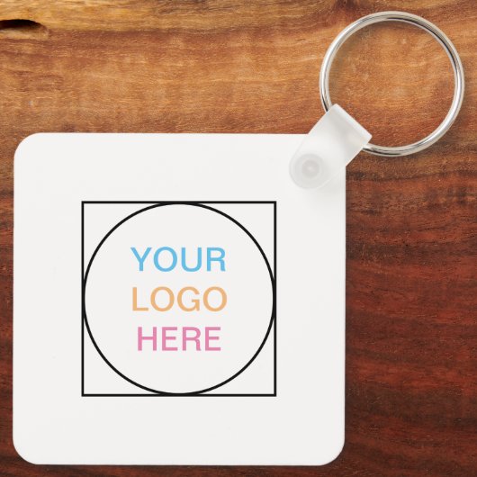 Logo QR Code Promotionele Sleutelhanger (Achterkant)