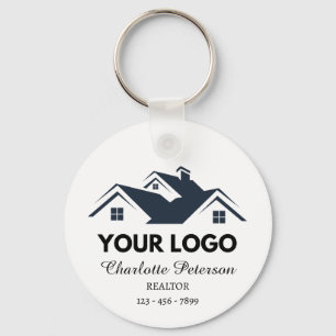 Logo & QR-code promotionele sleutelhanger voor vas