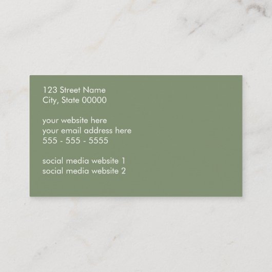 Logo QR Code Sage Groen Visitekaartje (Achterkant)