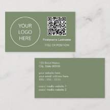 Logo QR Code Sage Groen Visitekaartje
