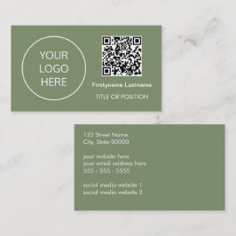 Logo QR Code Sage Groen Visitekaartje