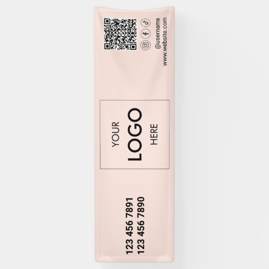Logo QR Code Social Media Banner (Verticaal)