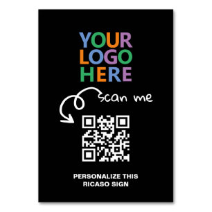 Logo QR-code tekst aangepaste gepersonaliseerde ta Kaart