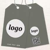 Logo QR Code Tekst Zakelijk Product Prijs Label La Cadeaulabel