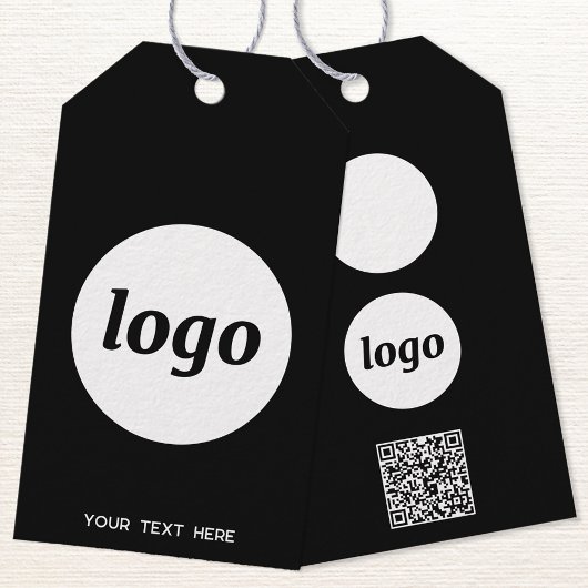 Logo QR Code Tekst Zakelijk Product Prijs Label La Cadeaulabel