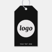 Logo QR-code tekst zakelijk product prijs label ta Cadeaulabel (Voorkant)
