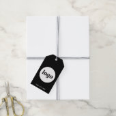 Logo QR-code tekst zakelijk product prijs label ta Cadeaulabel (Met Touw)