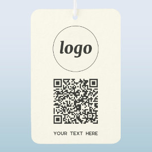 Logo QR Code Tekst Zakelijk Promotie Luchtverfrisser