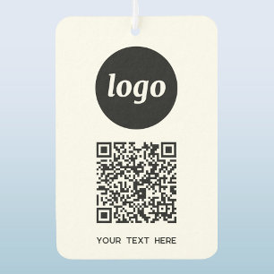 Logo QR Code Tekst Zakelijk Promotie Luchtverfrisser