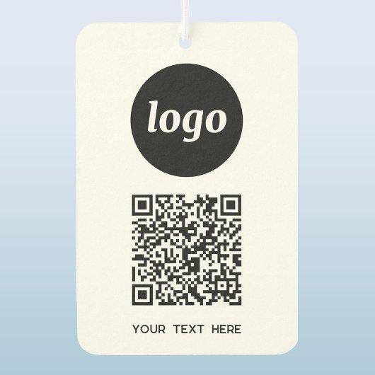 Logo QR Code Tekst Zakelijk Promotie Luchtverfrisser