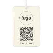 Logo QR Code Tekst Zakelijk Promotie Luchtverfrisser (Achterkant)